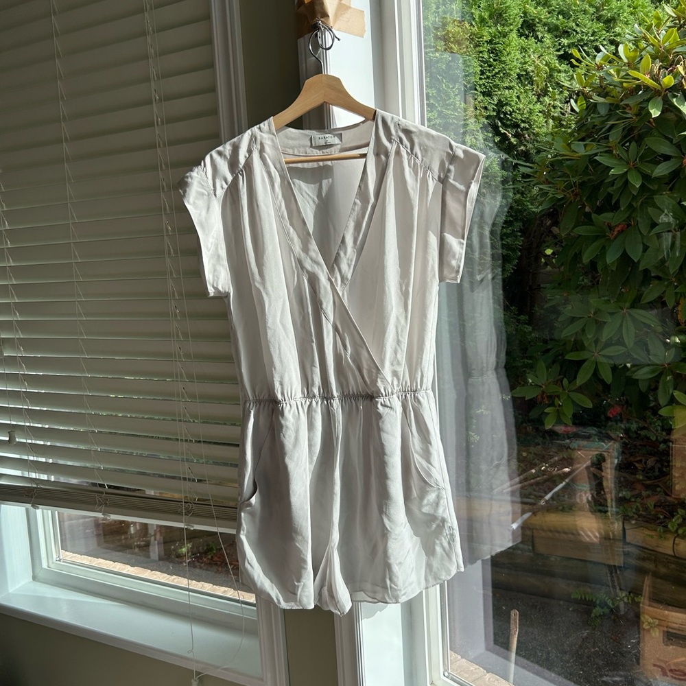 NEW Aritzia babaton corbett romper lavender silk